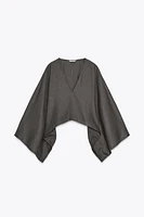 ASYMMETRIC CAPE KIMONO