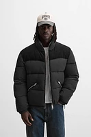 CORDUROY TRIM QUILTED JACKET