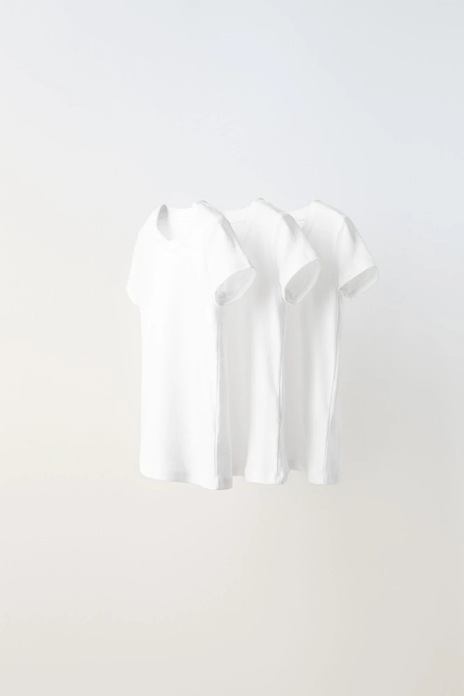 2-6 YEARS/ THREE-PACK OF SHORT SLEEVE T-SHIRTS