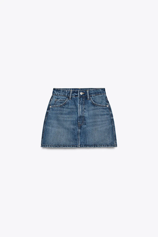 TRF DENIM MINI SKIRT