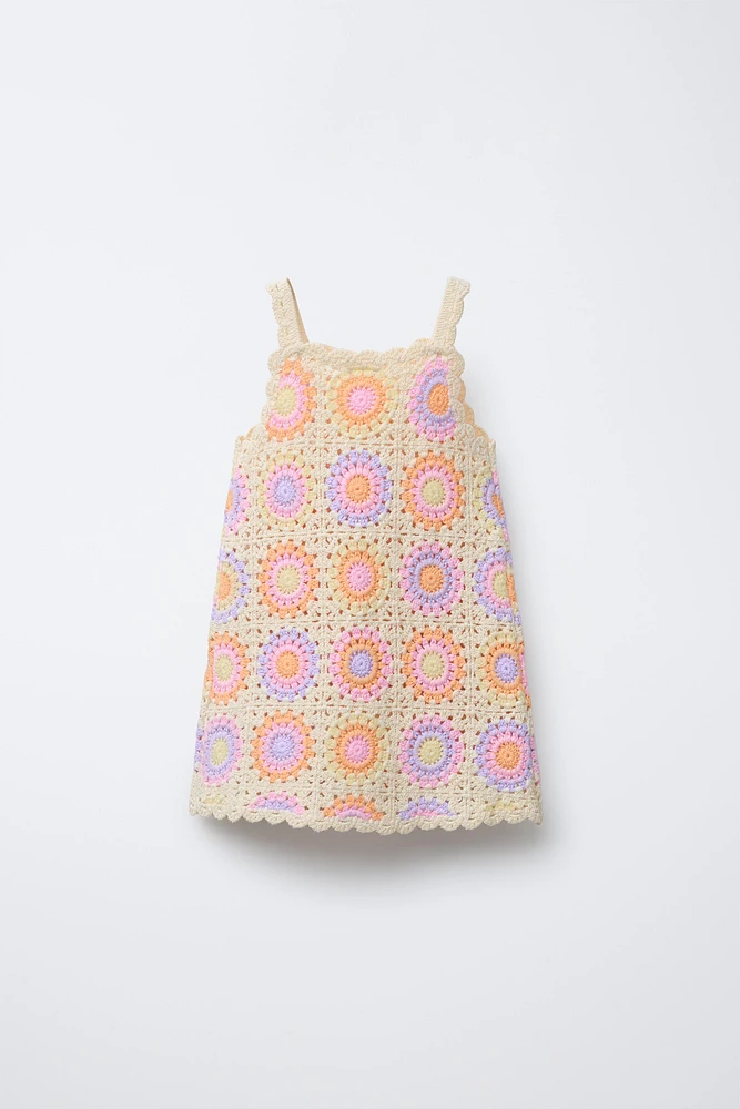 CROCHET KNIT DRESS