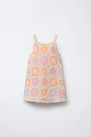 CROCHET KNIT DRESS