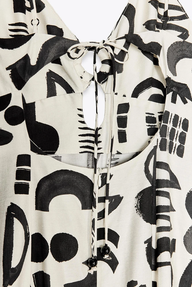ROBE AJOURÉE IMPRIMÉE