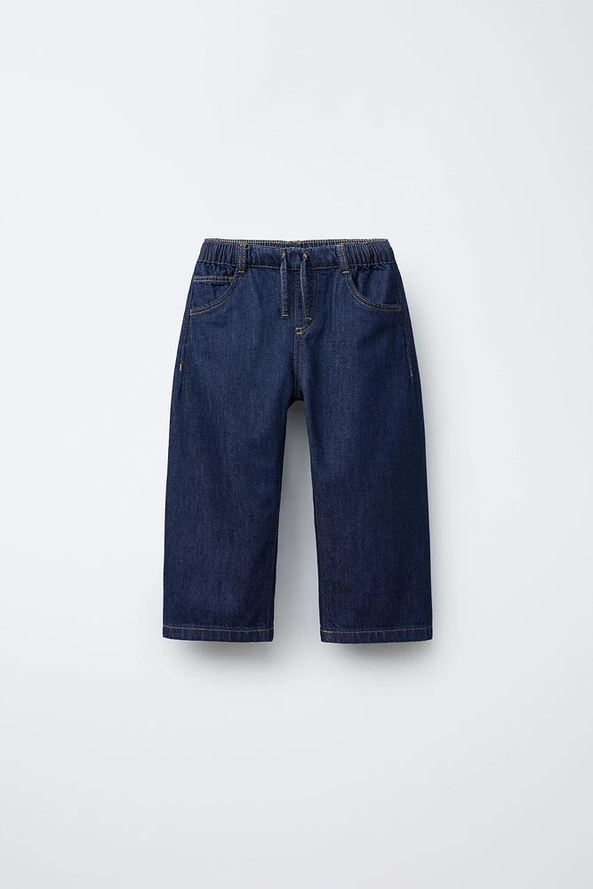 WIDE LEG DENIM PANTS