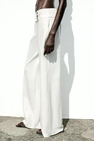 PANTALON LARGE TAILLE CROISÉE