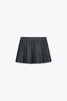 Z1975 PLEATED DENIM CULOTTE SKIRT