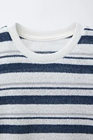 T-SHIRT EN MAILLE RAYURES