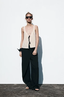 TOP CROCHET NŒUDS