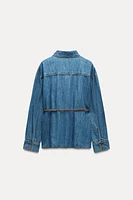 Z1975 BELTED DENIM SHIRT