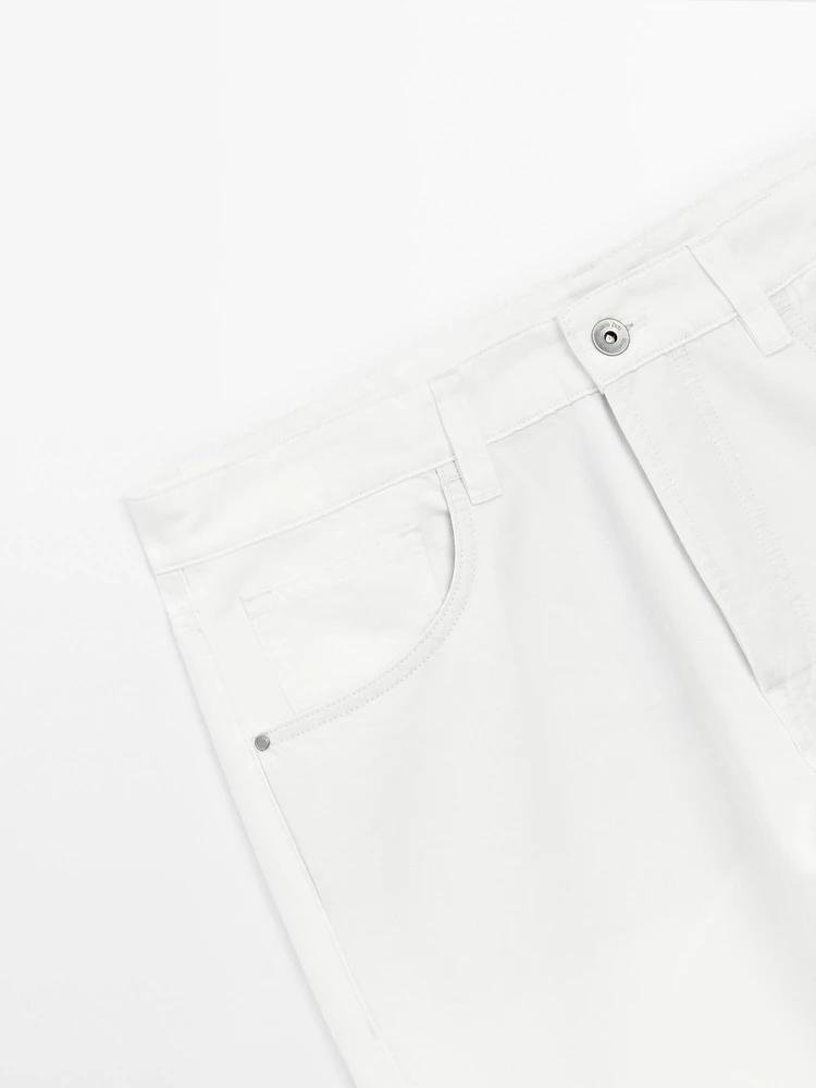 Pantalon tapered coton