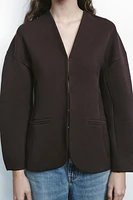 FITTED INTERLOCK BLAZER