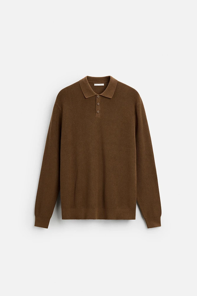 PURL KNIT POLO