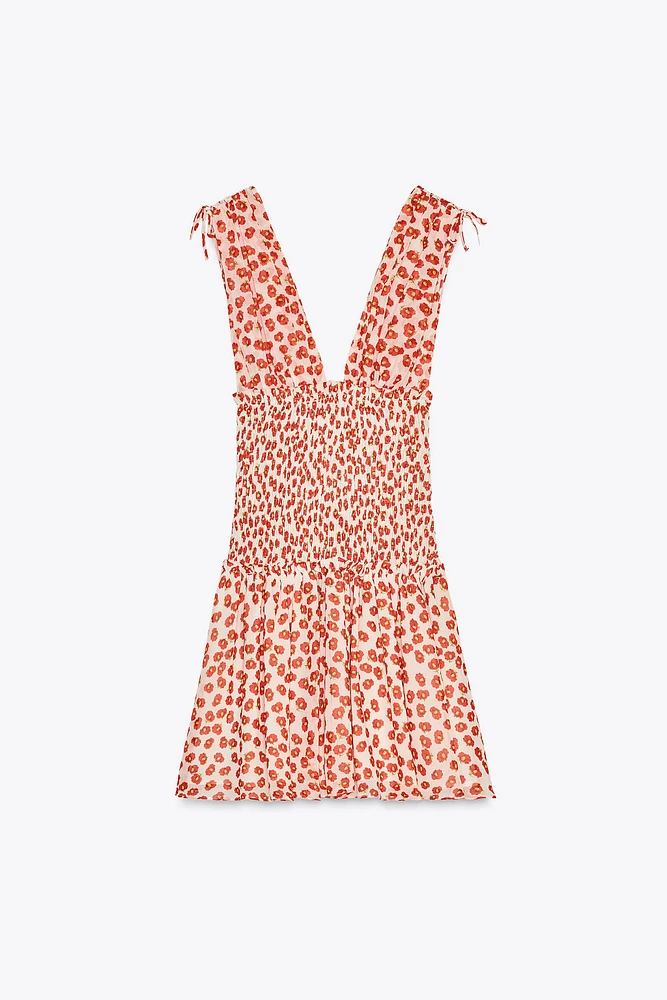 SHORT PRINTED DRESS