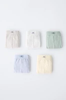 6-14 ANS/ LOT DE CINQ BOXERS ÉTIQUETTE