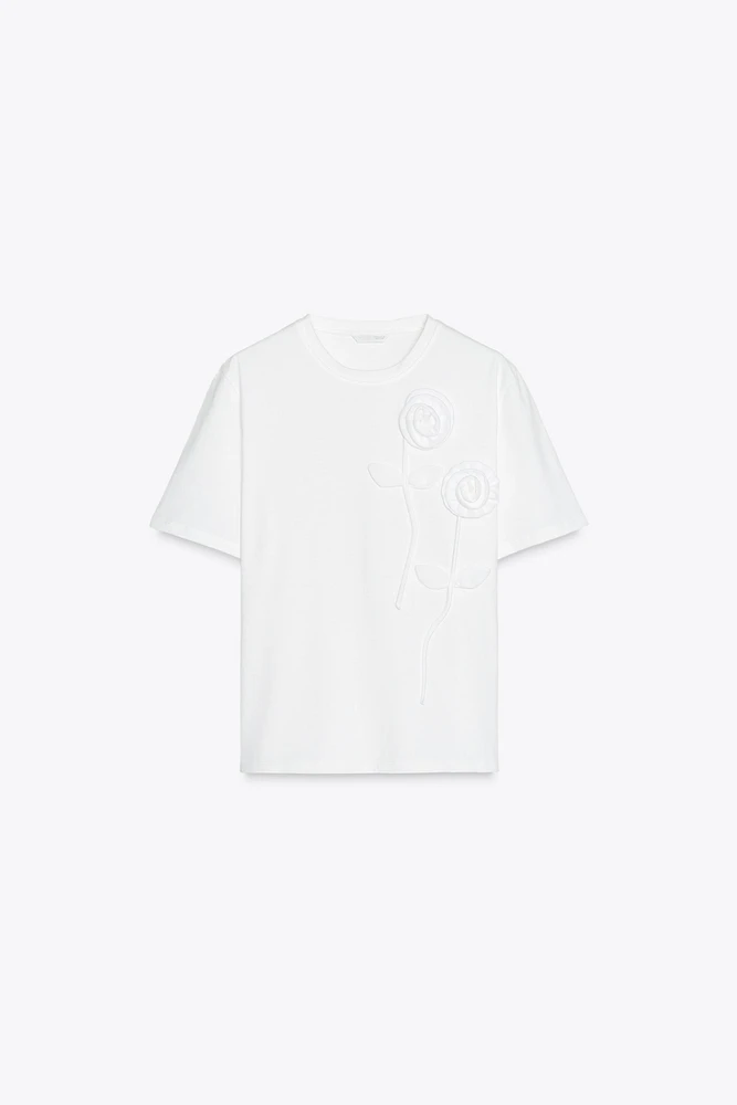 FLORAL VOLUME T-SHIRT