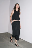 PUFFY HEM KNIT TOP