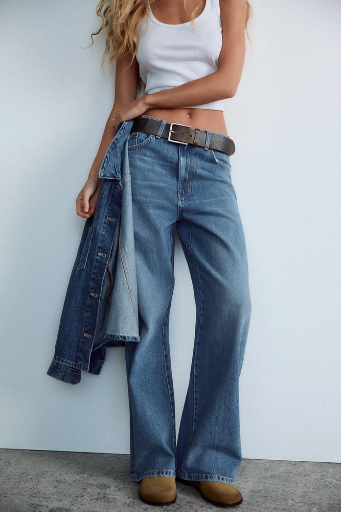 TRF MID-RISE BAGGY JEANS