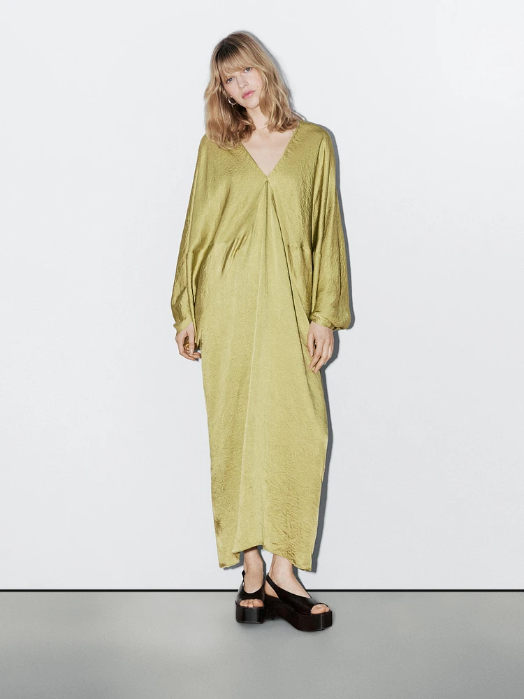 Robe kimono fluide satinée - STUDIO