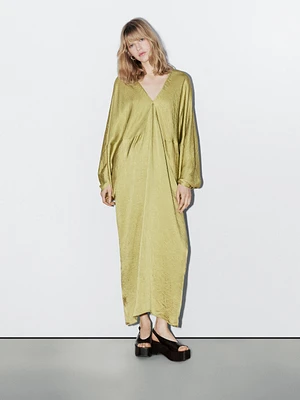 Robe kimono fluide satinée - STUDIO