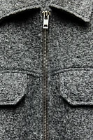 CROPPED BOUCLÉ JACKET