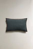 THROW PILLOW COVER WITH OVERLOCK