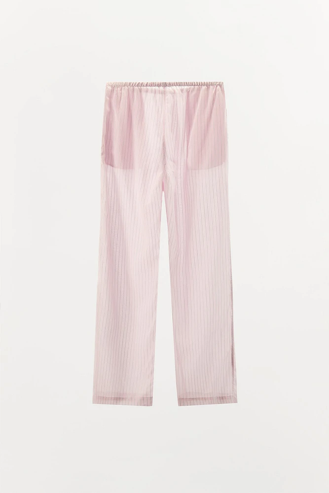 STRIPED PAJAMA PANTS