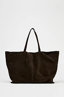 SUEDE MAXI TOTE