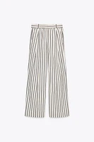 ZW COLLECTION STRIPED PLEATED PANTS