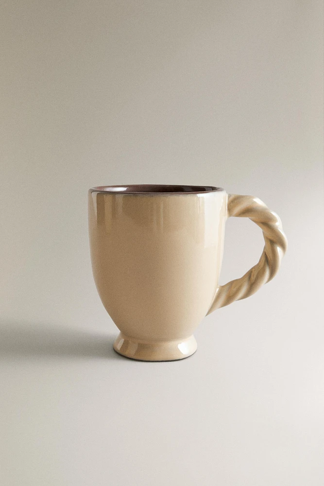 TASSE TERRE CUITE TRESSÉE