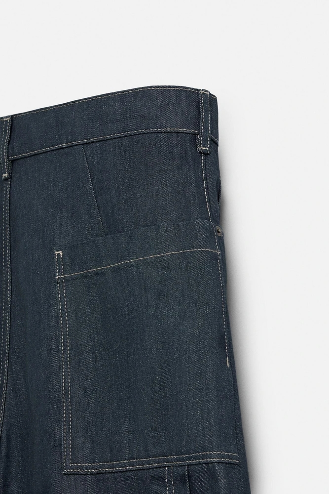 BERMUDA EN DENIM OVERSIZE