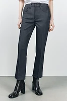 ZW COLLECTION HIGH WAIST CROPPED BOOTCUT JEANS