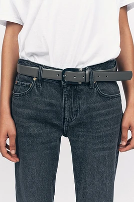 METAL BUCKLE LEATHER BELT