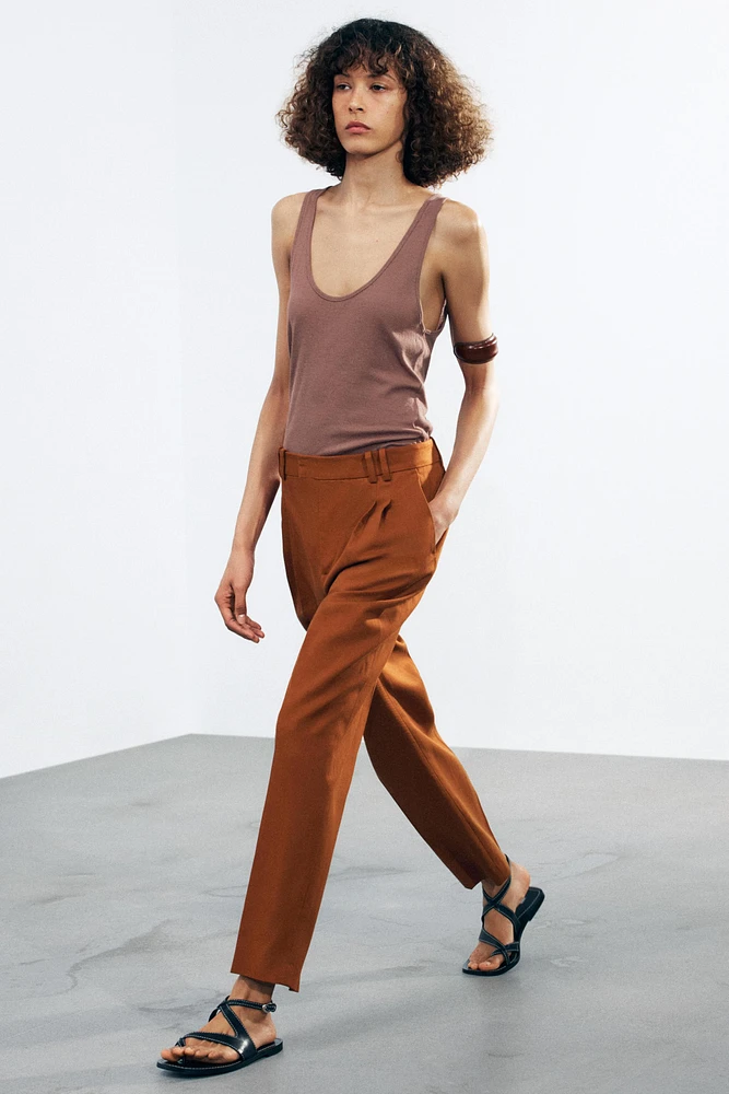 PANTALON À PINCES COLLECTION ZW