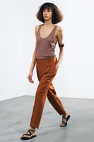 PANTALON À PINCES COLLECTION ZW