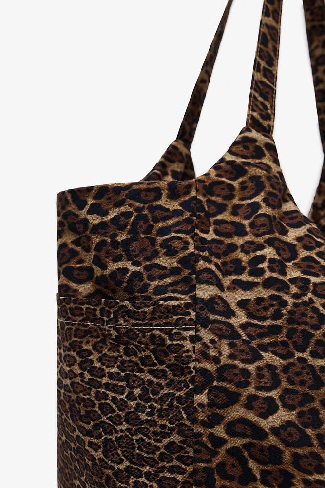 GRAND SAC EN COTON IMPRIMÉ ANIMAL
