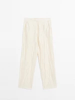 Pantalon satiné texturé - Limited Edition