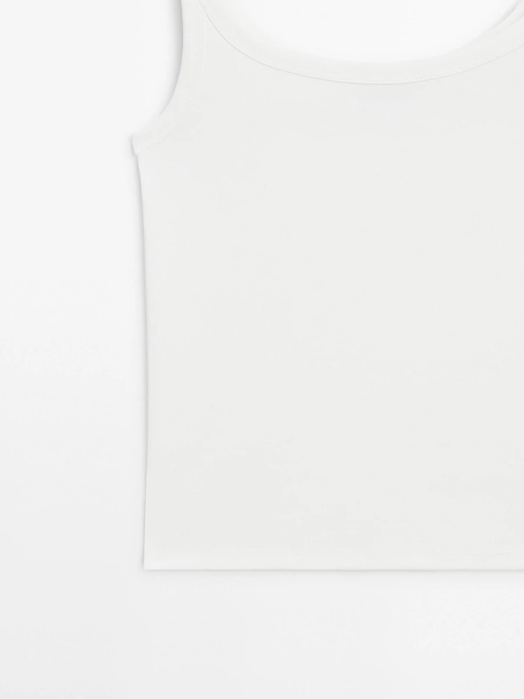 Cotton blend tank top