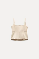 TOP BUSTIER MATELASSÉ