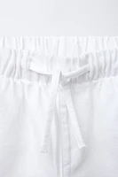 BERMUDA EN DENIM ÉLASTIQUE