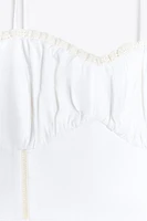 LINEN CORSET MIDI DRESS