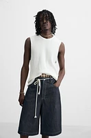 BERMUDA EN DENIM OVERSIZE
