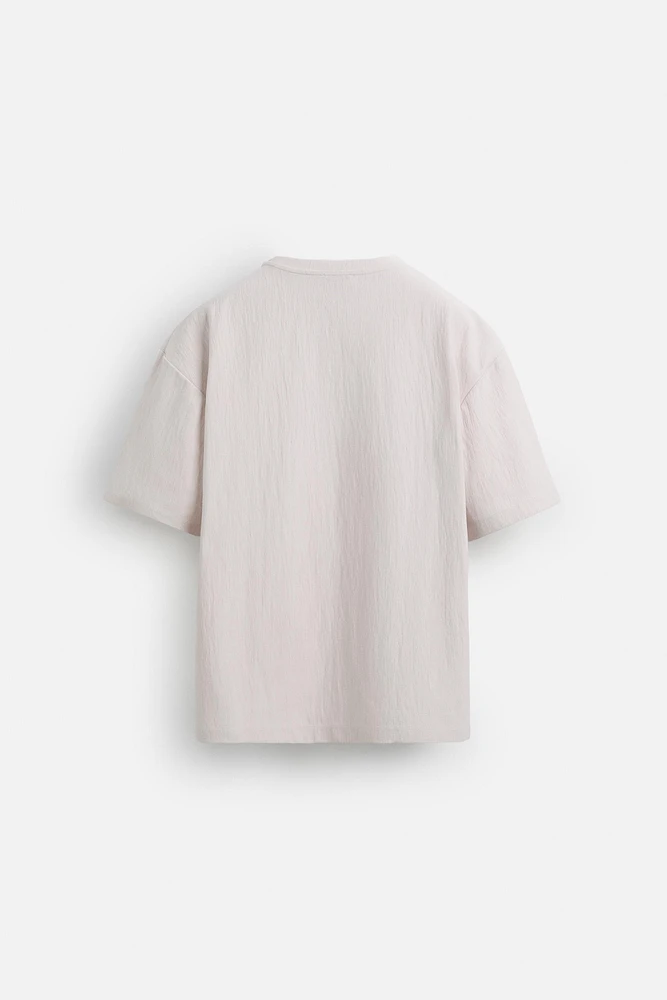 RELAXED FIT STRUCTURED T-SHIRT