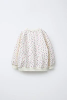 FLORAL PRINT SWEATSHIRT