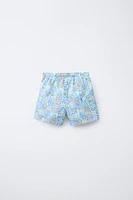 6-14 YEARS/ PALM TREE PRINT SWIM SHORTS
