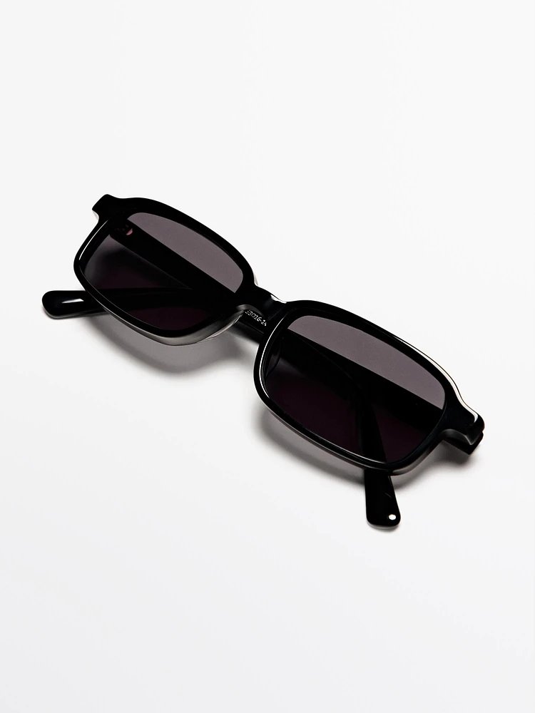 Small rectangular sunglasses
