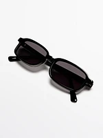 Small rectangular sunglasses