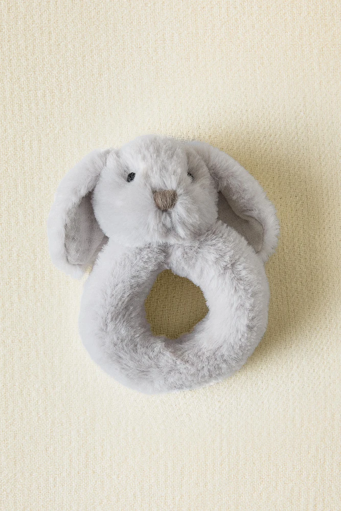 CHILDREN’S BUNNY PLUSH TOY RATTLE
