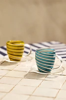 TASSE SOUCOUPE BOROSILICATE SPIRALE