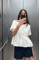 PEPLUM KNIT JACKET