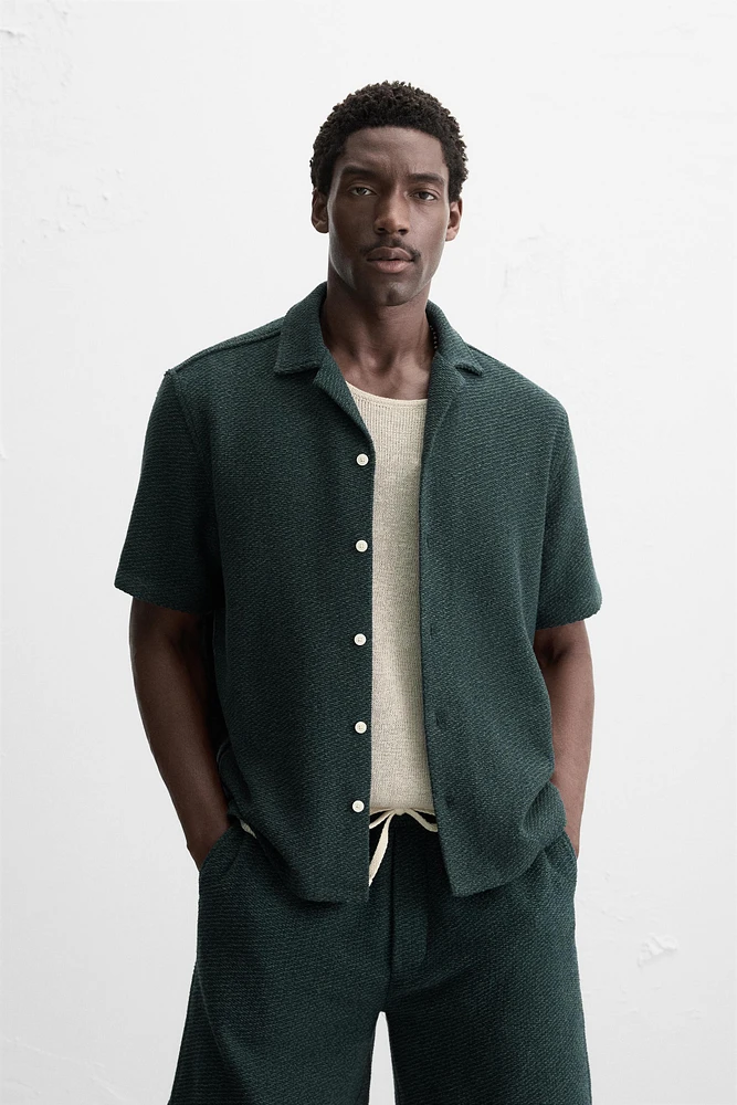 RELAXED FIT TEXTURED SHIRT